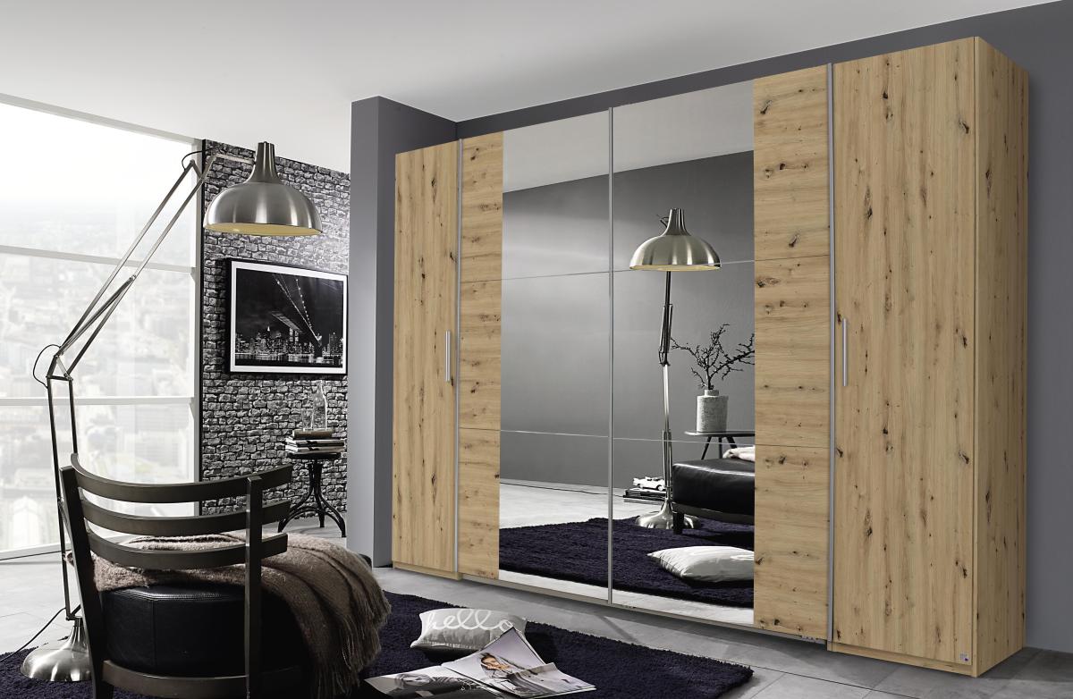 Dreh-Schwebetürenschrank